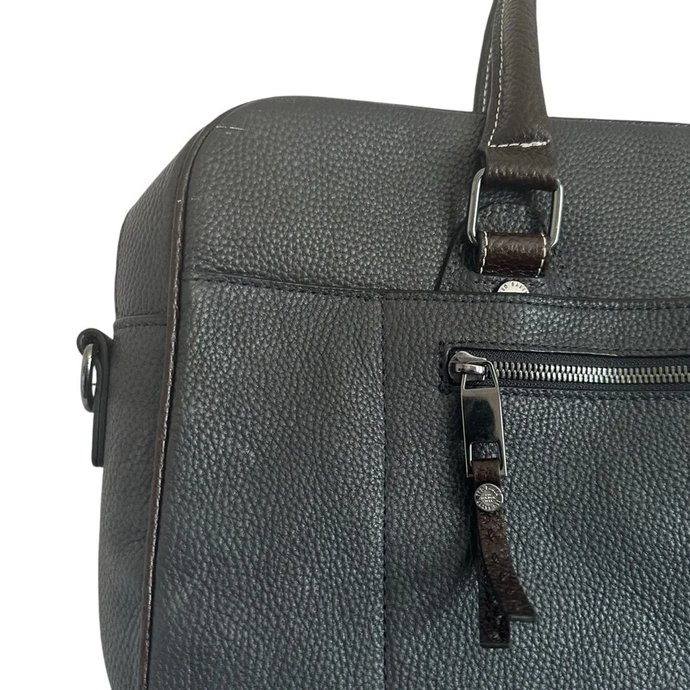TED BAKER LEATHER HOOSTEN TRAVEL DOCUMENTS BAG